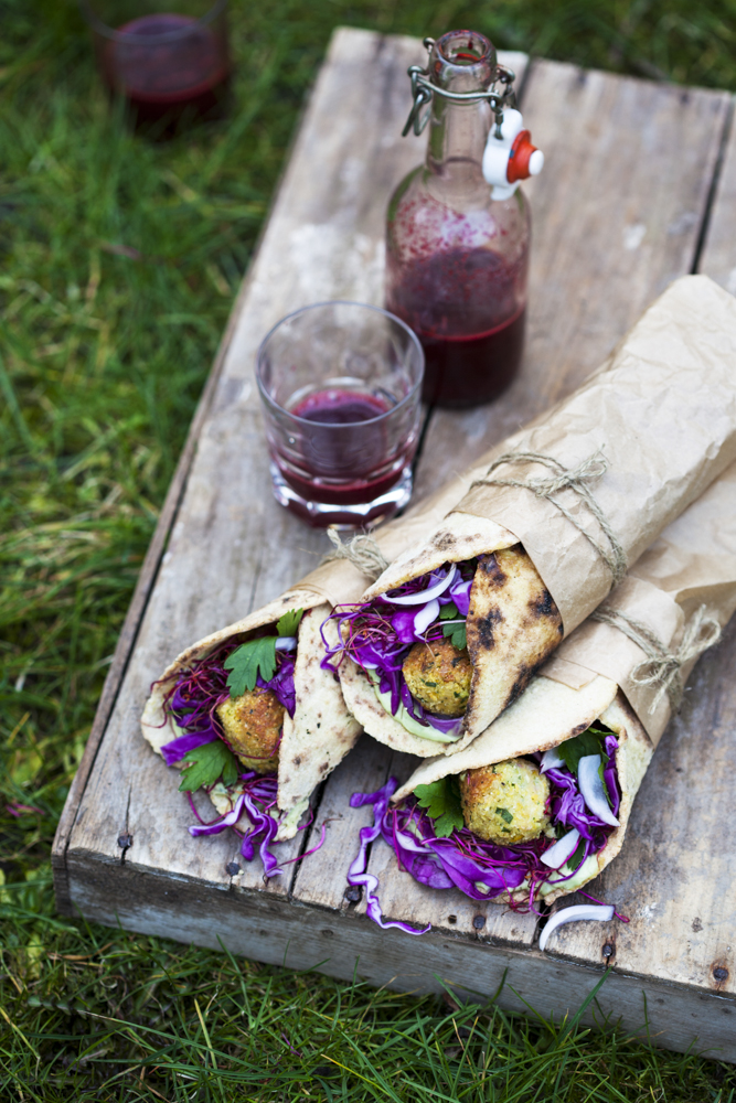 Wraps med falafel