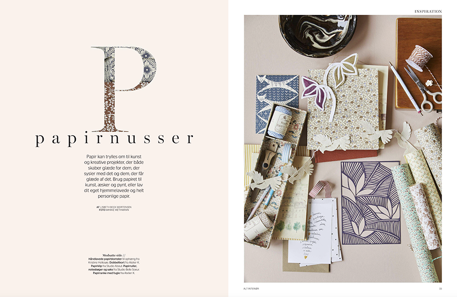 PAPIRNUSSER // ALT INTERIØR SEPTEMBER/OKTOBER 2022